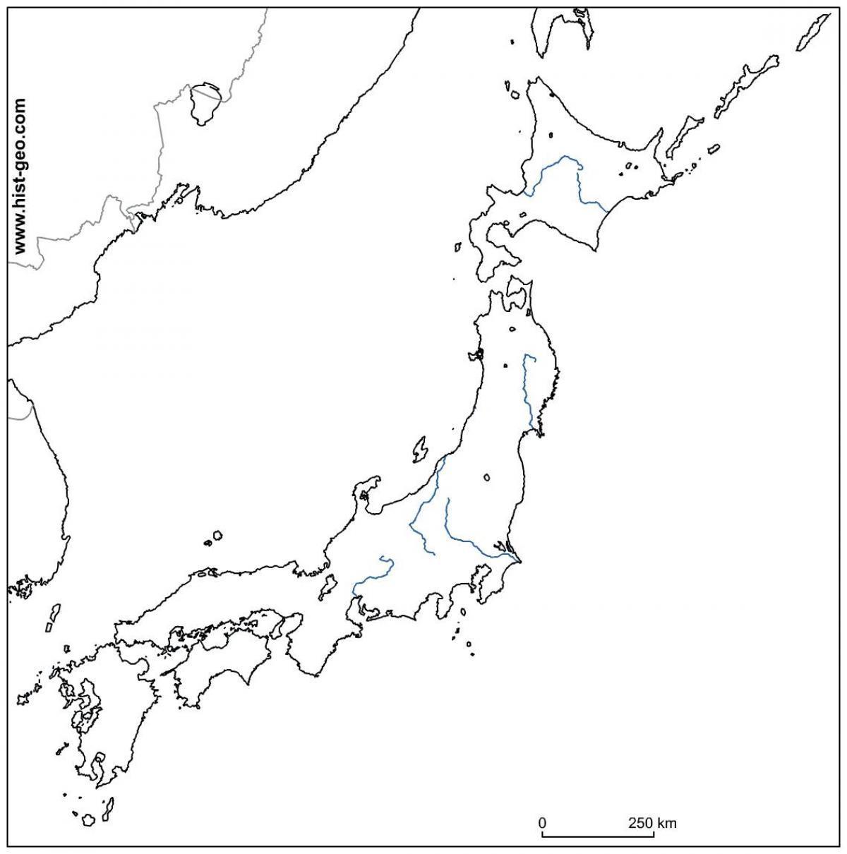 日本的河流地图
