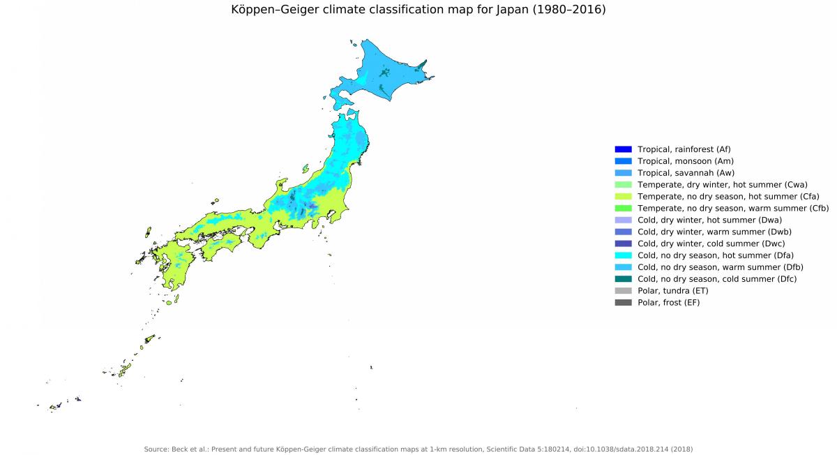 日本气温图