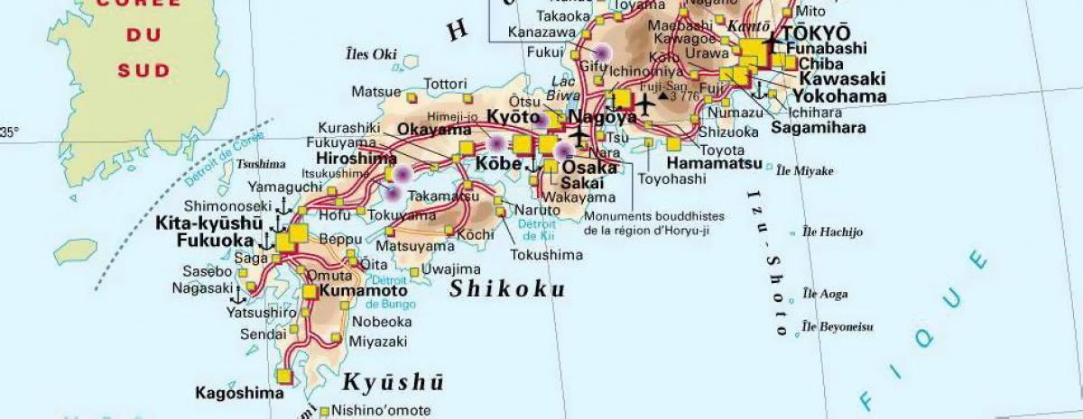 日本南部地图